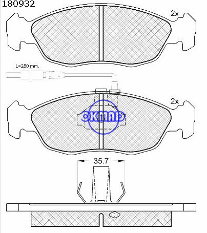 PEUGEOT 106/306 brake pad FMSI:D1483-8681/8683,OEM:4251.34/4251.03,WVA21430,FDB1168/FDB876,F1483